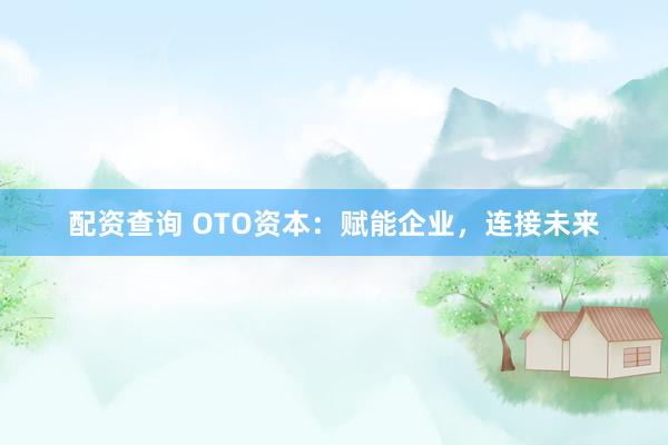 配资查询 OTO资本：赋能企业，连接未来