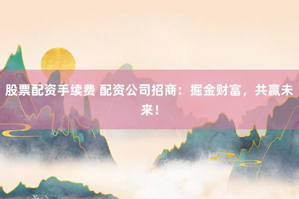 股票配资手续费 配资公司招商：掘金财富，共赢未来！