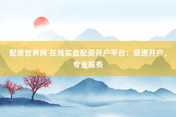 配资世界网 在线实盘配资开户平台：极速开户，专业服务