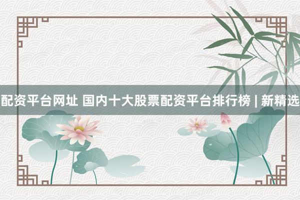 配资平台网址 国内十大股票配资平台排行榜 | 新精选